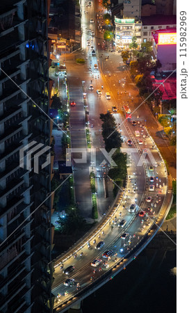 ベトナムの展望台からの夜景 ベトナムの展望台からの夜景 115982969