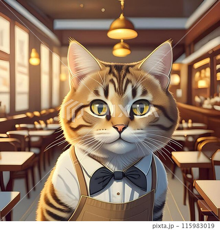 猫のウェイター 115983019