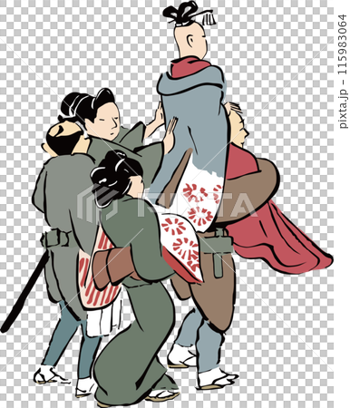 Ukiyo-e Townspeople No. 233 Ukiyo-e Townspeople No. 233 115983064