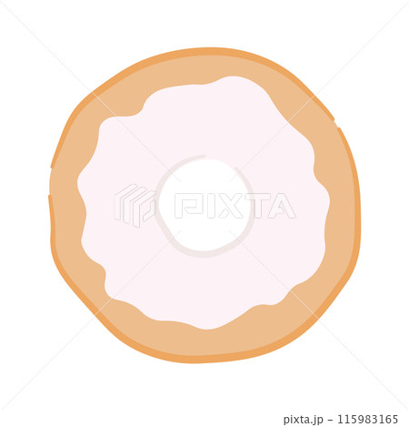 無添加ベーグルのイラスト素材 無添加ベーグルのイラスト素材 115983165