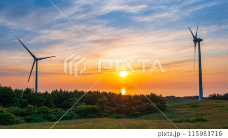 仁賀保高原(夕景) 仁賀保高原(夕景) 115983716