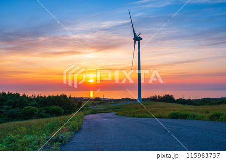 仁賀保高原（夕景） 115983737