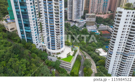 the central district Panoramic View of Hong Kong June 24 2024 115984522
