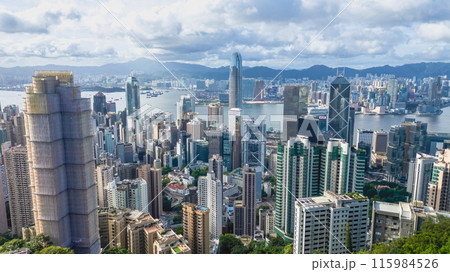 a central district Panoramic View of Hong Kong June 24 2024 a central district Panoramic View of Hong Kong June 24 2024 115984526