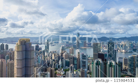 a central district Panoramic View of Hong Kong June 24 2024 a central district Panoramic View of Hong Kong June 24 2024 115984531