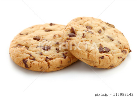 白背景にクッキー「AI生成画像」 白背景にクッキー「AI生成画像」 115988142