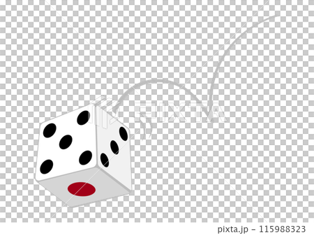 サイコロを振る 115988323