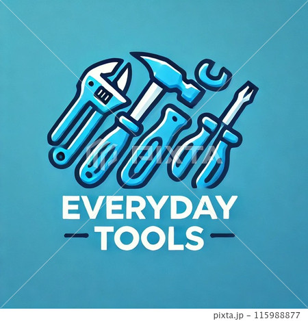 シンプルでミニマルな日常工具ロゴ シンプルでミニマルな日常工具ロゴ 115988877
