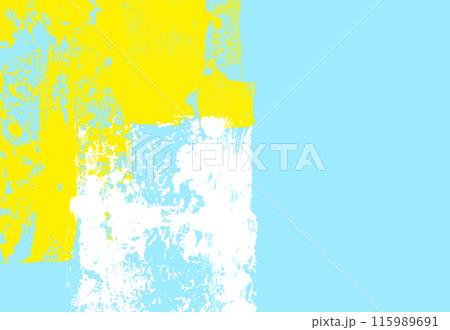 鮮やかな水色と黄色の抽象的な背景 115989691