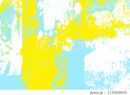鮮やかな水色と黄色の抽象的な背景 115989693
