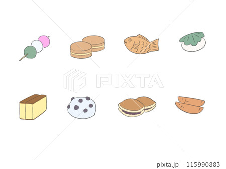 日本のお菓子 115990883