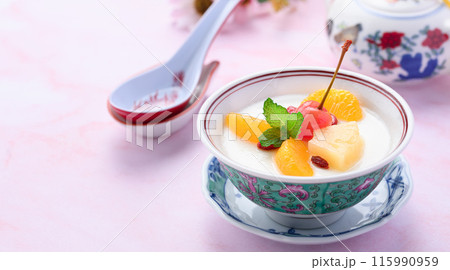 フルーツ杏仁豆腐 フルーツ杏仁豆腐 115990959