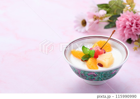 フルーツ杏仁豆腐 115990990