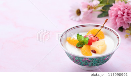 フルーツ杏仁豆腐 115990991