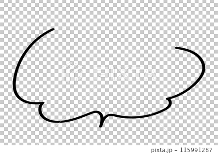 Simple and stylish handwritten speech bubbles Simple and stylish handwritten speech bubbles 115991287