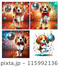 ダンスするビーグル 115992136