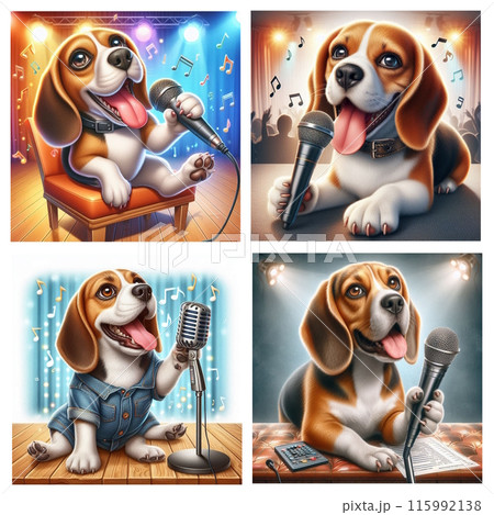 ビーグルのカラオケ発表会 115992138