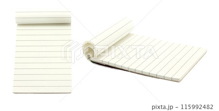 Set of Open Notepads, isolated on transparent background Set of Open Notepads, isolated on transparent background 115992482