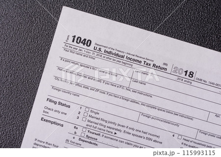 Fill out US tax form 1040 for verification and refund 115993115