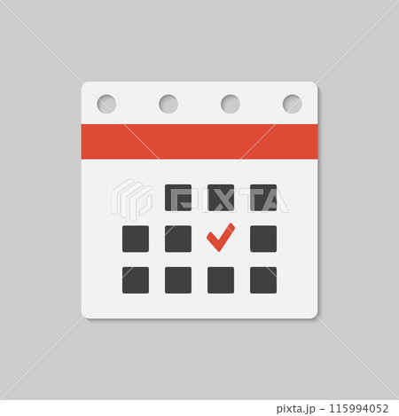 Icon calendar - popup message marl done, check 115994052
