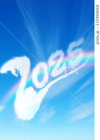 青空に浮かぶ雲　2025年度年賀状素材 115994668