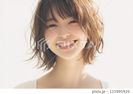 笑顔の美人女性「AI生成画像」 笑顔の美人女性「AI生成画像」 115995920