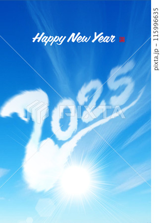 青空に浮かぶ雲 2025年度年賀状素材 青空に浮かぶ雲 2025年度年賀状素材 115996635