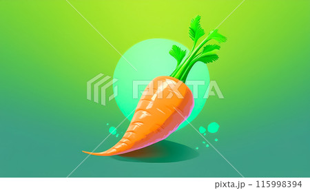CGイラスト　人参のイメージイラスト 115998394