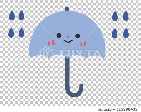 雨傘和雨圖標 115998489