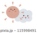 晴れのち曇り　アイコン 115998491