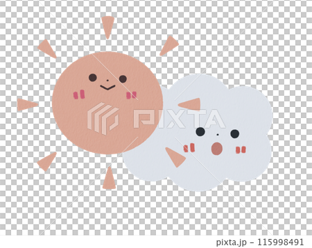 晴朗然後多雲圖標 晴朗然後多雲圖標 115998491