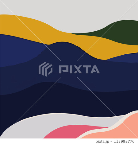 Colorful Abstract Hills Vector illustration Colorful Abstract Hills Vector illustration 115998776