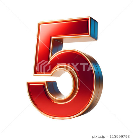 3d number five 115999798