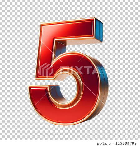 3d number five 115999798