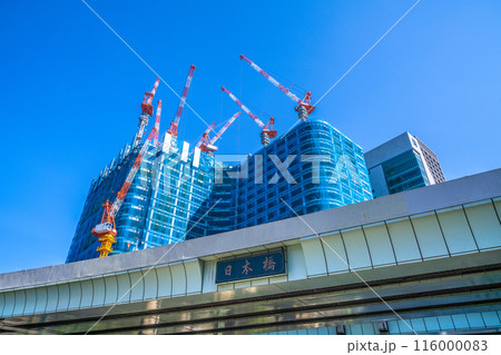 日本の東京都市景観 6月。日本橋や日本橋一丁目の再開発事業などを望む=5日 日本の東京都市景観 6月。日本橋や日本橋一丁目の再開発事業などを望む=5日 116000083