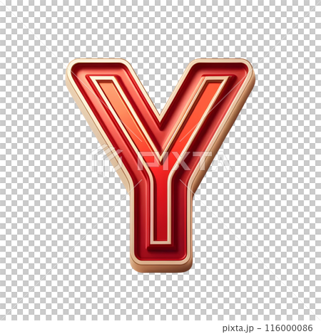 3d letter Y  116000086