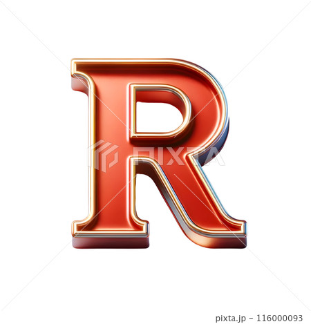 3d letter R 116000093
