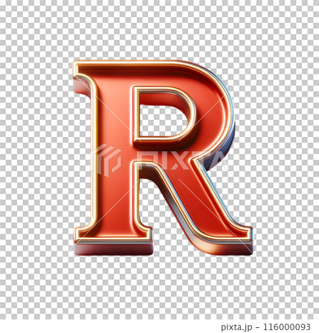 3d letter R 116000093