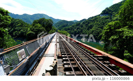 奥大井湖上駅　鉄橋 116000866