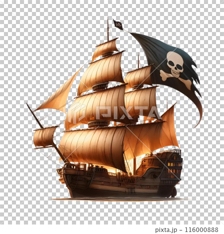 3D pirate ship 116000888
