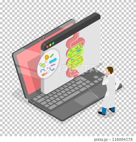 3D Isometric Flat Illustration of Digestive Tract Diseases. Item 2 3D Isometric Flat Illustration of Digestive Tract Diseases. Item 2 116004178