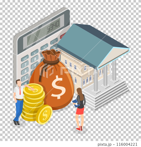 3D Isometric Flat Illustration of Funding, Grants And Incentives. Item 3 3D Isometric Flat Illustration of Funding, Grants And Incentives. Item 3 116004221