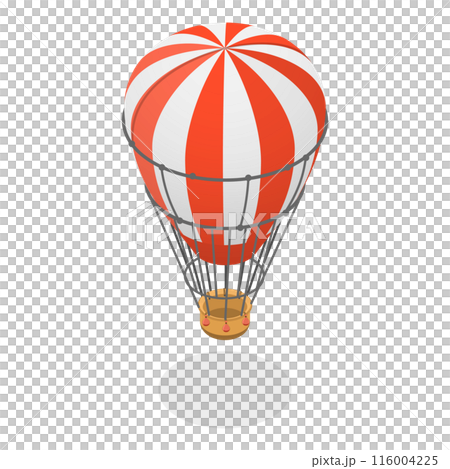 3D Isometric Flat  Set of Airships. Item 2 116004225