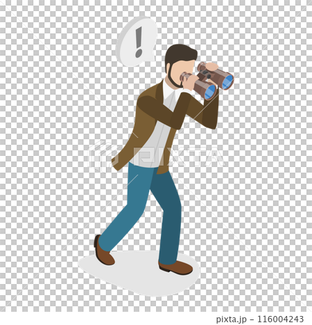 3D Isometric Flat  Set of Search for Solution. Item 3 116004243