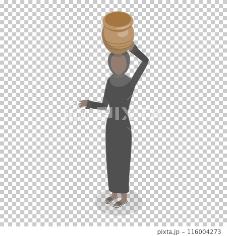 3D Isometric Flat  Illustration of Eastern Bazaar. Item 3 116004273