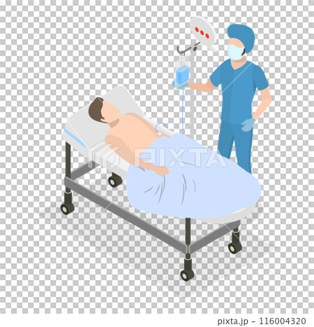 3D Isometric Flat Illustration of Anesthesiology. Item 3 3D Isometric Flat Illustration of Anesthesiology. Item 3 116004320
