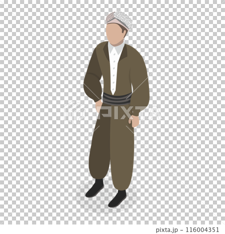 3D Isometric Flat  Set of Ethnic Groups. Item 6 3D Isometric Flat  Set of Ethnic Groups. Item 6 116004351