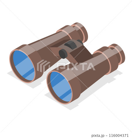 3D Isometric Flat  Set of Camping Equipments. Item 2 116004371