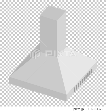3D Isometric Flat  Set of Air Duct System Items. Item 3 116004375