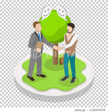 3D Isometric Flat  Illustration of Types Of Business. Item 7 116004394